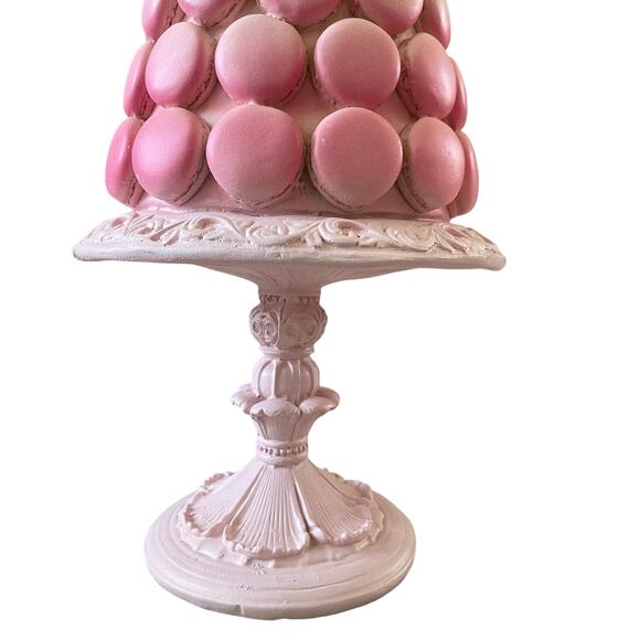 Peppermint Square Pink Ombre Macaron Tree 18in Resin Chic Holiday Decor NEW - Picture 6 of 11